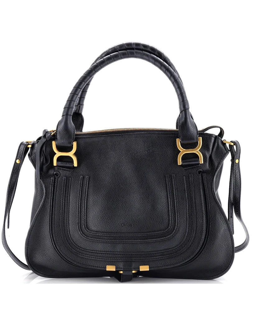 Pre-Owned Chloe Marcie Satchel Leather