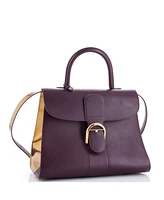 Pre-Owned Delvaux Gm Brillant Top Handle Bag Leather