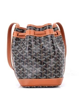 Pre-Owned Goyard Pm Petit Flot Bucket Bag Coated Canvas