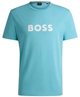 Boss by Hugo Men's Cotton Contrast Logo Relaxed-Fit T-Shirt
