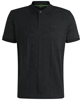 Boss by Hugo Men's Jacquard Circle Polo Shirt