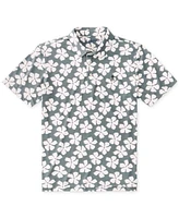 Chubbies Men's The Daisy Chain Short Sleeve Floral Print Polo Shirt