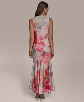Donna Karan New York Women's Cowl-Neck Sleeveless Gown