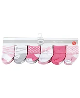 Luvable Friends Cotton Rich Baby Terry Socks 24-Pack, Ballet