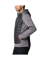 Columbia Men's Charcoal/Gray Purdue Boilermakers Out-Shield Hybrid Full-Zip Hoodie Jacket