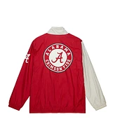 Mitchell & Ness Men's Crimson/Cream Alabama Crimson Tide Arched Retro Lined Full-Zip Windbreaker Jacket