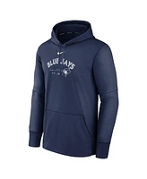 Nike Men's Navy Toronto Blue Jays Authentic Collection Practice Performance Pullover Hoodie