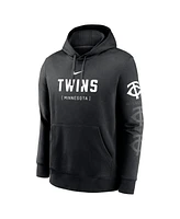 Nike Men's Black Minnesota Twins Fashion Club Pullover Hoodie