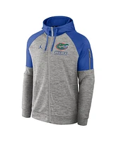 Jordan Men's Heather Gray Florida Gators Fitness Raglan Performance Full-Zip Hoodie