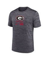 Nike Men's Charcoal Georgia Bulldogs Campus Center Block Velocity Performance T-Shirt