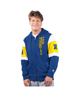 Starter Men's Royal Los Angeles Rams Extreme Full-Zip Hoodie