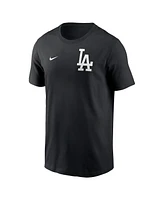 Nike Men's Black Los Angeles Dodgers 2-Hit T-Shirt