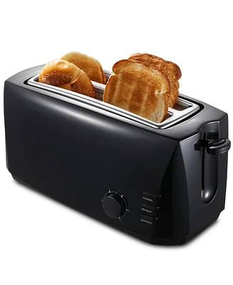 Elite Cuisine 4-Slice Long Slot Cool Touch Toaster