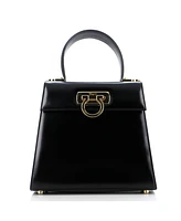 Pre-Owned Salvatore Ferragamo Mini Gancini Convertible Top Handle Bag Leather