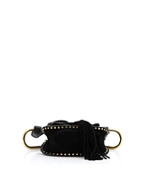 Pre-Owned Chloe Mini Hudson Handbag Whipstitch Suede