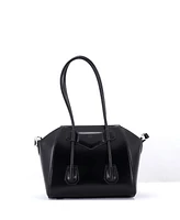 Pre-Owned Givenchy Mini Antigona Lock Bag Leather