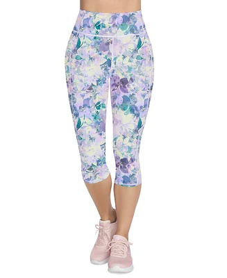 Skechers Women's Go Walk Seascape Floral Capri Leggings