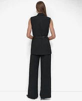 Dkny Women's Notch-Collar Belted Extended Vest