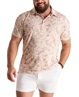 Chubbies Men's The Neutral Night Short Sleeve Tropical Print Polo Shirt