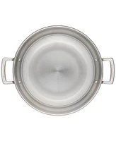 Le Creuset Classic Stainless Steel Round Wok & Glass Lid, 4.5 Qt.