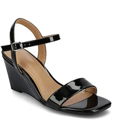 Journee Collection Women's Clayr Ankle Strap Wedge Sandals