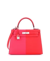 Pre-Owned HERMES Casaque 28 Handbag Epsom