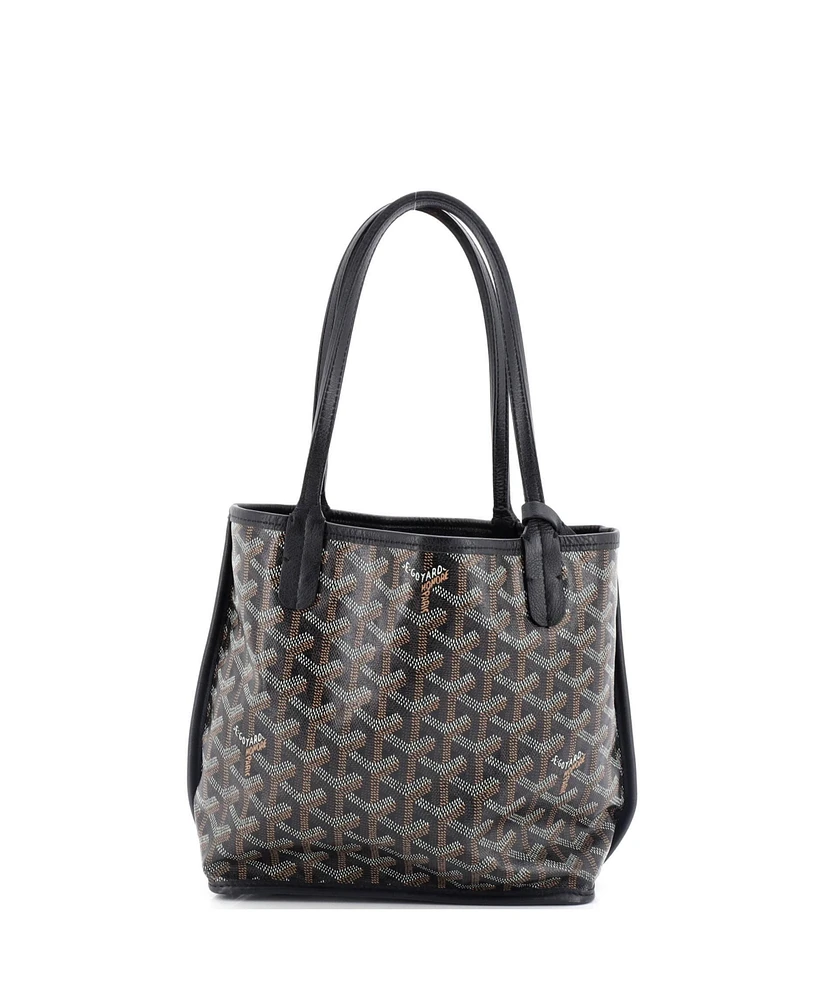 Pre-Owned Goyard Mini Anjou Reversible Tote Coated Canvas