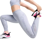 Puma Women's Lace Mesh Logo High-Waist 7/8 Leggings