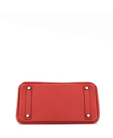 Pre-Owned HERMES Birkin 30 Handbag Red Togo with Palladium Hardware