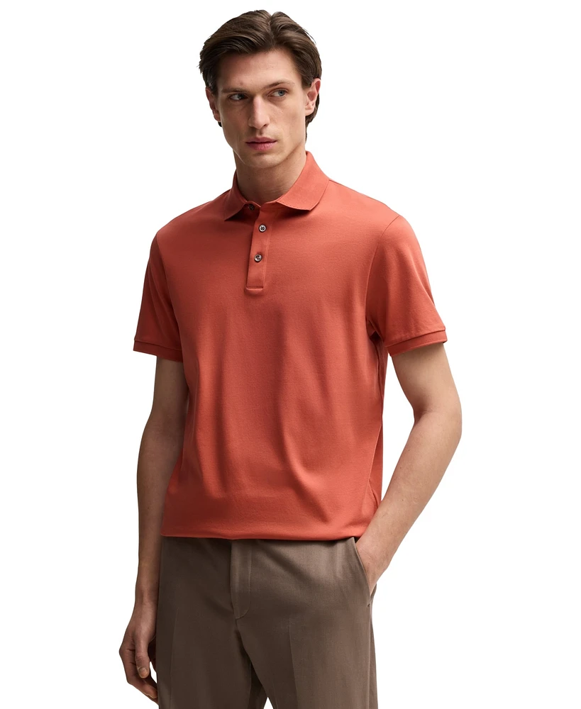 Boss by Hugo Men's Mercerized Italian Cotton Regular-Fit Polo Shirt
