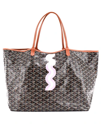 Pre-Owned Goyard Gm Saint Louis Tote Printed Coated Canvas