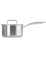 Le Creuset Essential Stainless Steel Round Saucepan with Lid, 2 Qt.