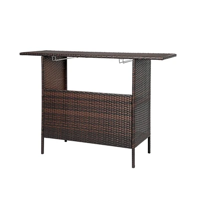 Modern Stylish And Beautiful Bar Table Brown Gradient