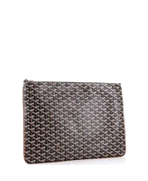 Pre-Owned Goyard Gm Senat Zip Pouch Coated Canvas