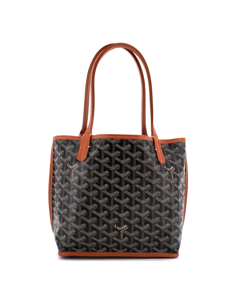 Pre-Owned Goyard Mini Anjou Reversible Tote Coated Canvas