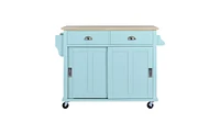 Mobile Kitchen Cart with Storage for Home Organization and Convenience