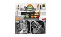 Kitchen Counter Utensil Drying Rack with Multi-Tier Design and Drip Tray for Kitchen