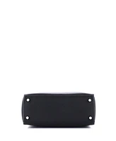 Pre-Owned HERMES Kelly 25 Handbag Black Swift with Palladium Hardware