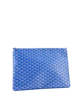 Pre-Owned Goyard Gm Senat Zip Pouch Coated Canvas