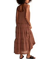 Lucky Brand Women's Spaghetti-Strap Pintucked Maxi Dress