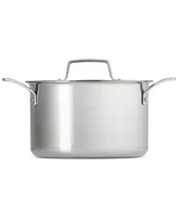 Le Creuset Essential Stainless Steel Deep Round Stockpot with Lid, 4 Qt.