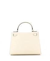 Pre-Owned HERMES Kelly 28 Handbag Light Epsom with Palladium Hardware