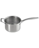 Le Creuset Essential Stainless Steel Round Saucepan with Lid, 3 Qt.