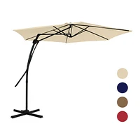 10 Ft. Outdoor Patio Cantilever Umbrella with Stand