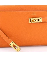 Pre-Owned HERMES Long Kelly Wallet Chevre Mysore