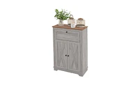 Kitchen Storage Cabinet and Sideboard with Shelves for Home Organization