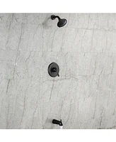 Bathtub Faucet Set, Shower System with Tub Spout 4.84 Inch 3-Spray Bathroom Shower Head, Single-Handle Shower Valve and Trim Kit, Chrome