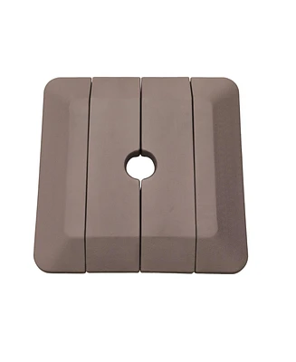 4 pcs Cantilever Umbrella Base Pe Square Market Patio Umbrella Base Outdoor Stand Weighted Base for Patio Umbrella