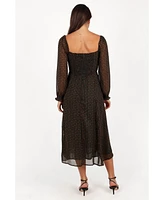 Petal and Pup Women's Ettie Long Sleeve Midi Dress