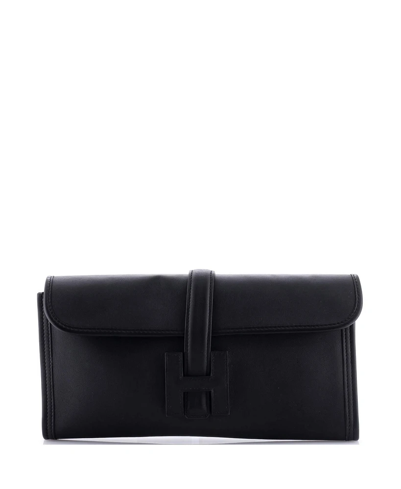 Pre-Owned HERMES 29 Jige Elan Clutch Swift